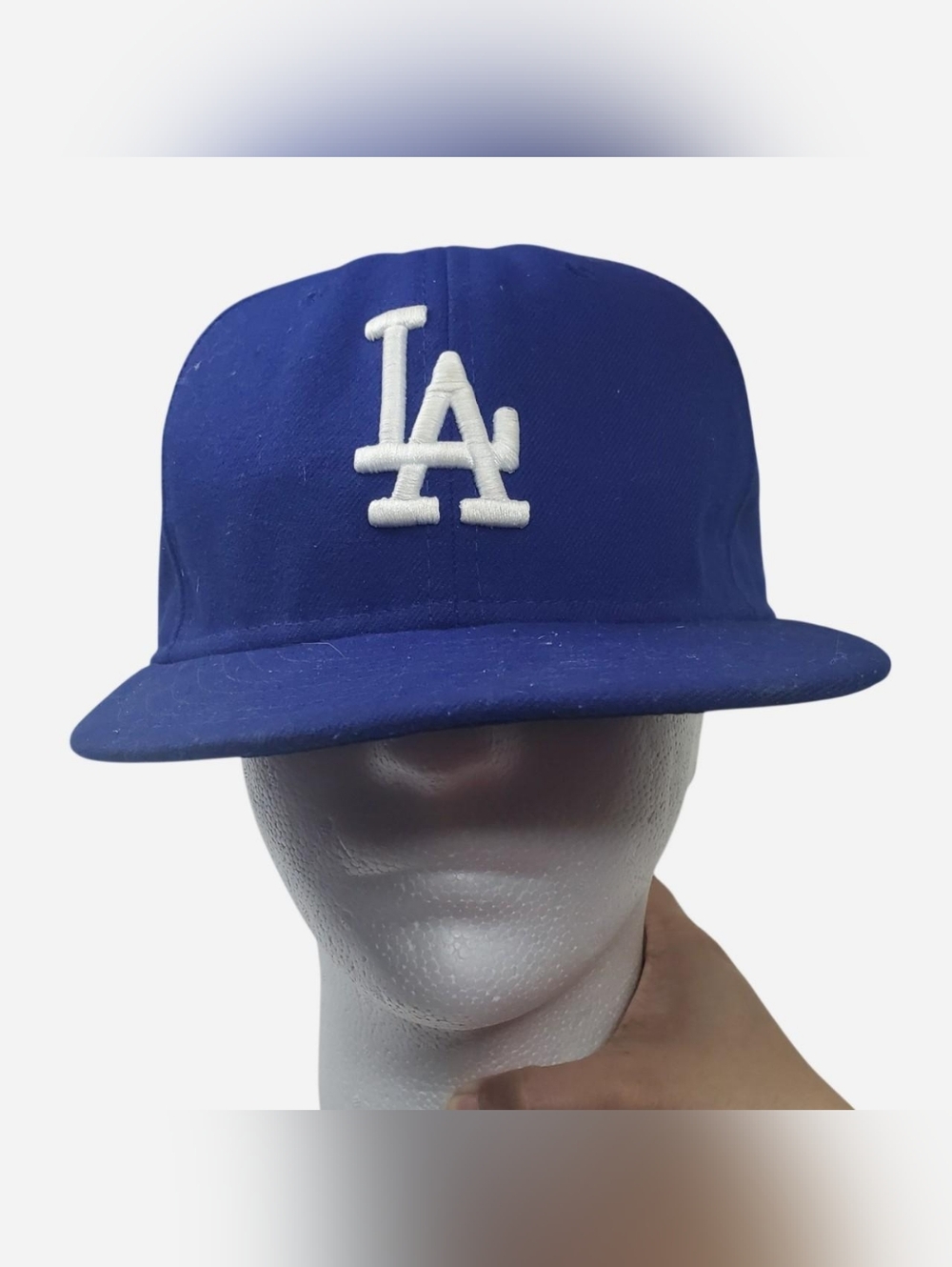 Vintage LA Dodgers Baseball Cap Mens 7 1/4 Blue Embroidered Made in USA
